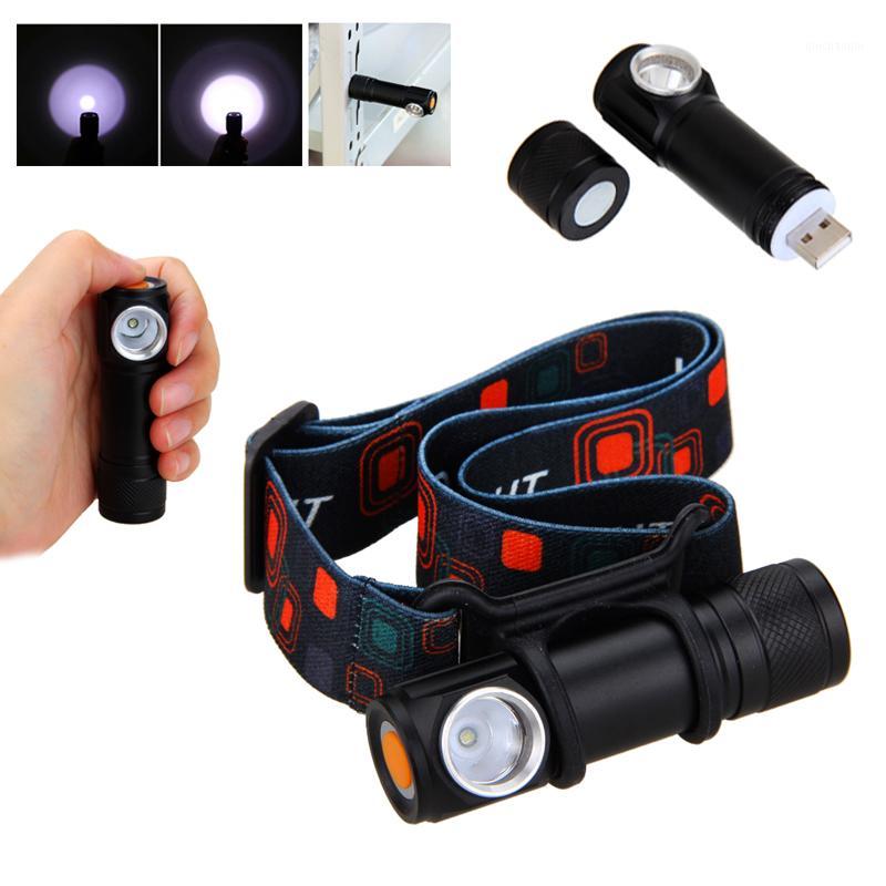 

LED Headlamp Detachable Lantern USB Rechargeable 3 Modes 1000 lumens Head Torch +Headband Work light Headlight+Battery1