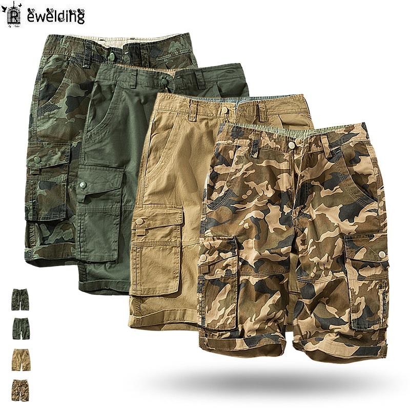 

Summer Mens Cargo Shorts Brand New Army Camouflage Tactical Shorts Men Cotton Loose Work Casual Short Pants Plus Size