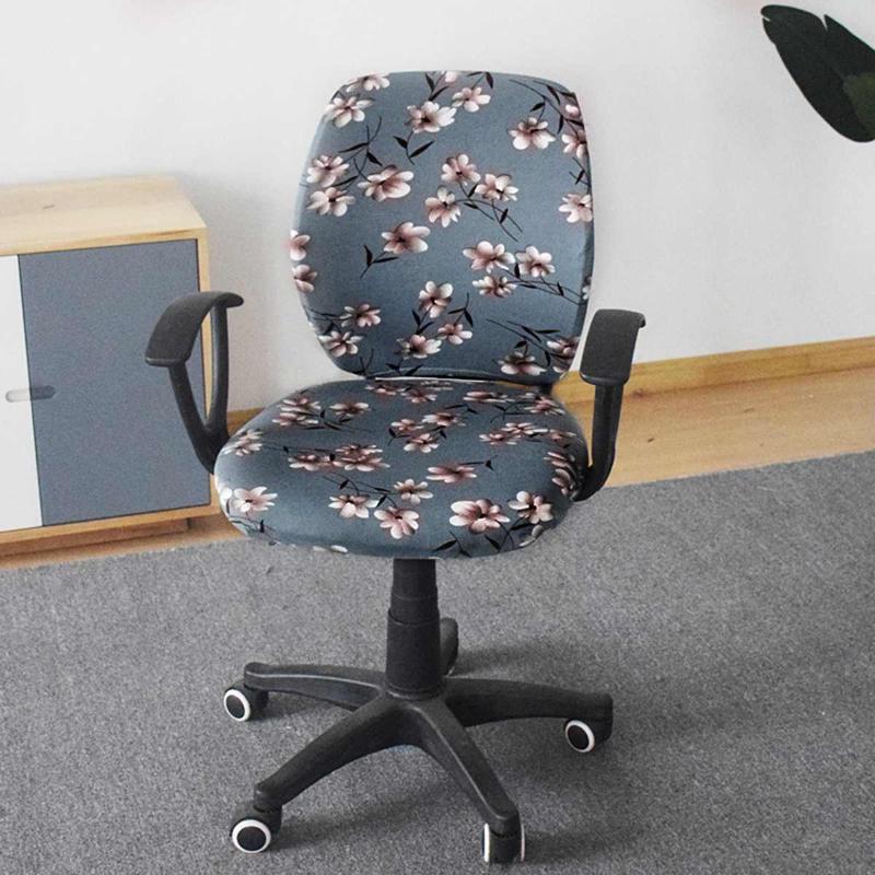 

Modern Rotating Lift Computer Chair Slipcover Elastic Stretch Office Chair Cover Removable Anti-dirty Slipcover Seat Protector