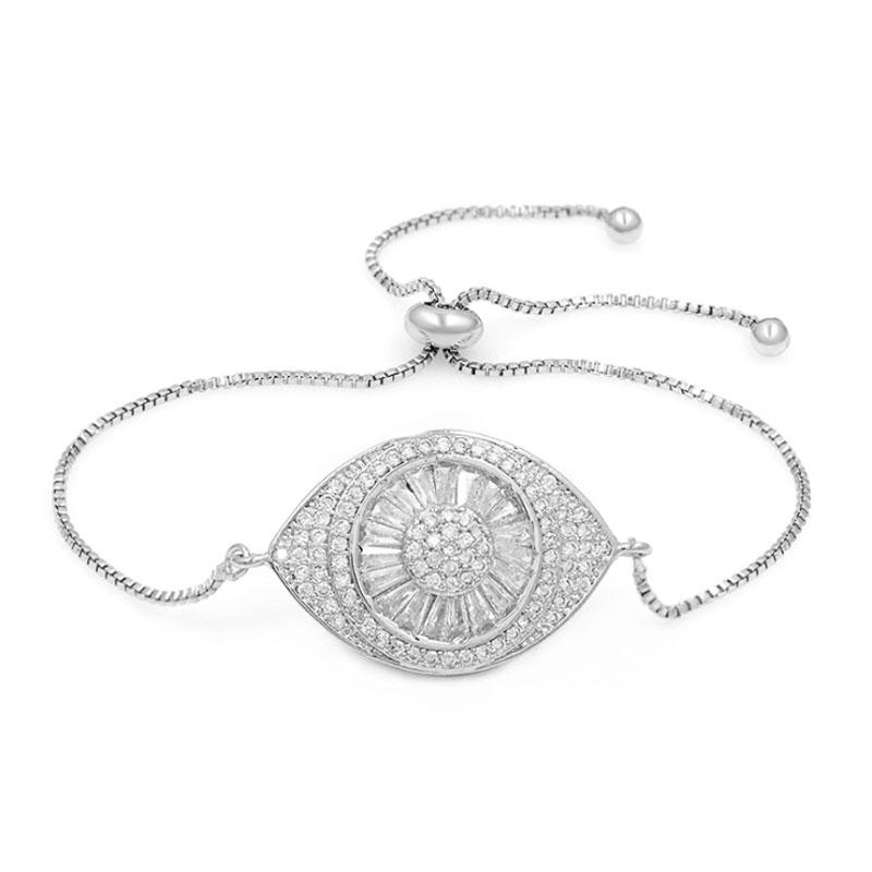 

Charm Bracelets Girl Clavicle Chain Shiny Eyes Zircon Bracelet Pull Box Jewelry