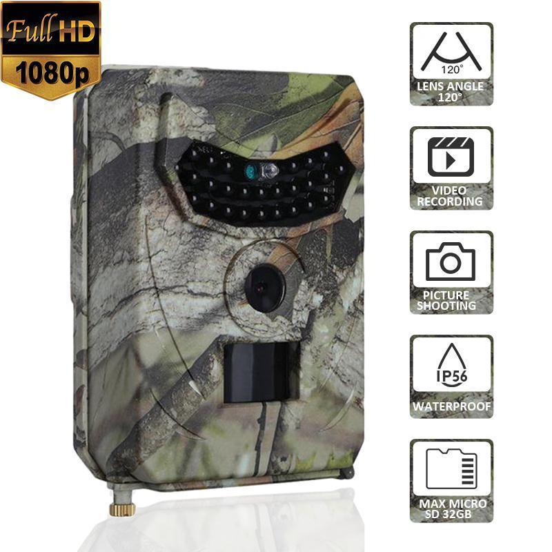 

PR100 Hunting Camera Photo Trap 12MP Wildlife Trail Night Vision Trail Thermal Imager Video Cameras for Hunting Scouting Game, Pr-100