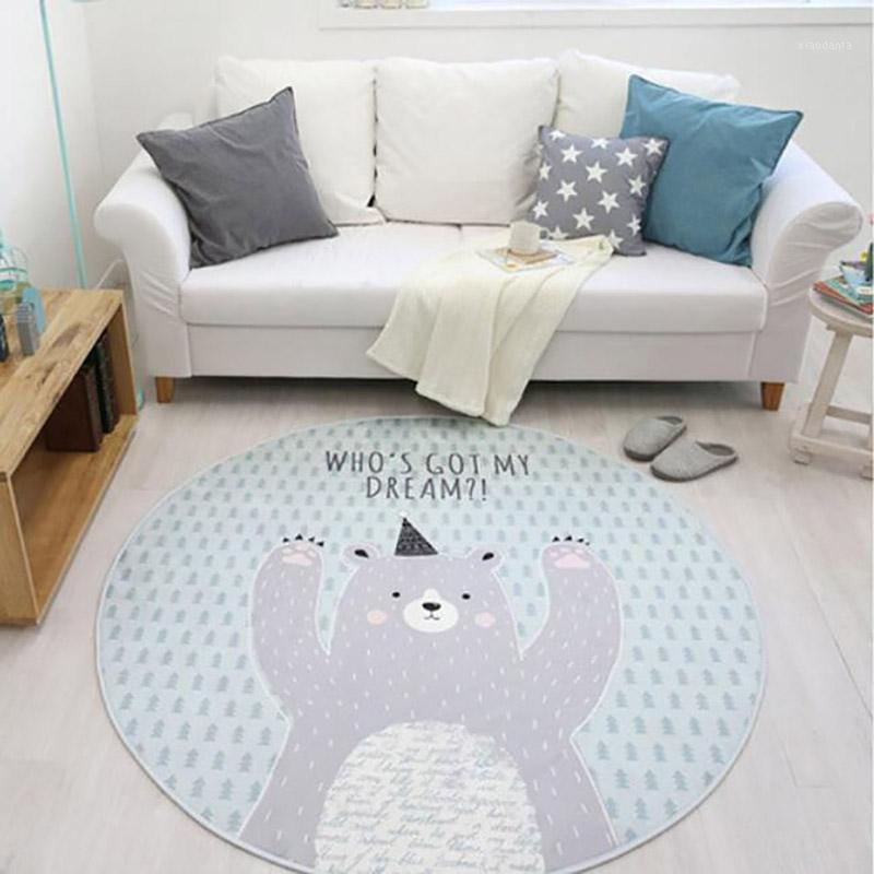 

2020 Cotton rug Play Mat Round Carpet with Balls Around Children Toys Baby Photography Props Nordic Style rugs carpets for home1