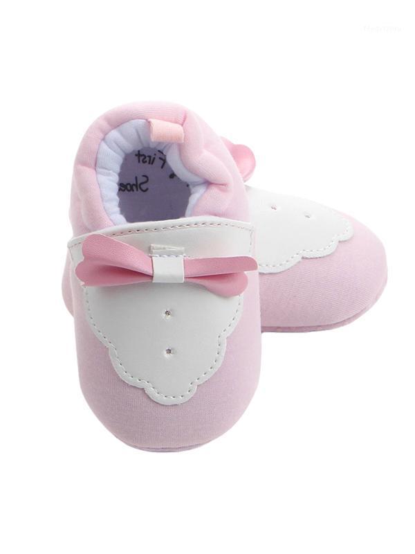 

Baby Boys Girls Warm Booties Non-Skid Soft Sole Cotton First Walkers Shoes Slippers with Bow Tie Design Comfortable lightweight1, Blue