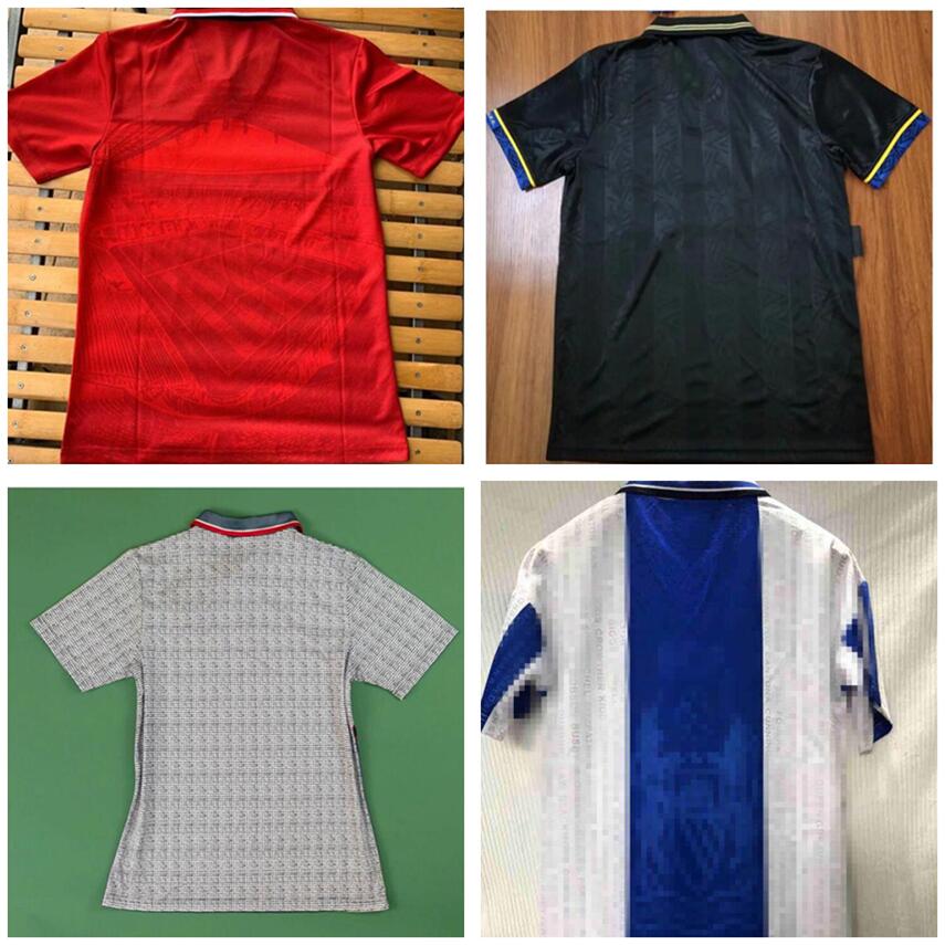 

Manchester 1994 1995 1996 soccer jersey retro home away 94 95 96 man BUTT GIGGS utd RONALDO #24 BECKHAM KANCHELSKIS CANTONA football shirt, Black;yellow