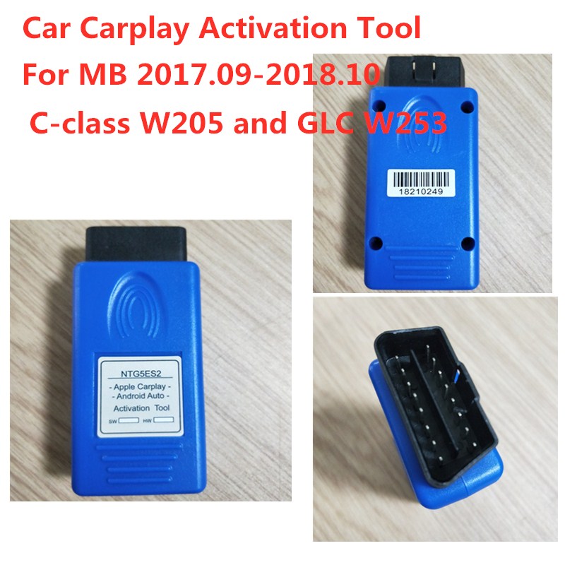 

For Benz apple carplay Auto Activation Tools NTG5 S2 OBD Connector for 2017.09-2018.10 C-class W205 and GLC W253 Free Shipping