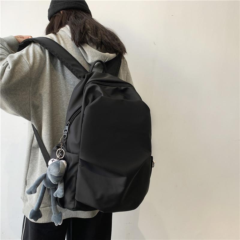 

2021 Spring Waterproof Nylon Backpack, Black