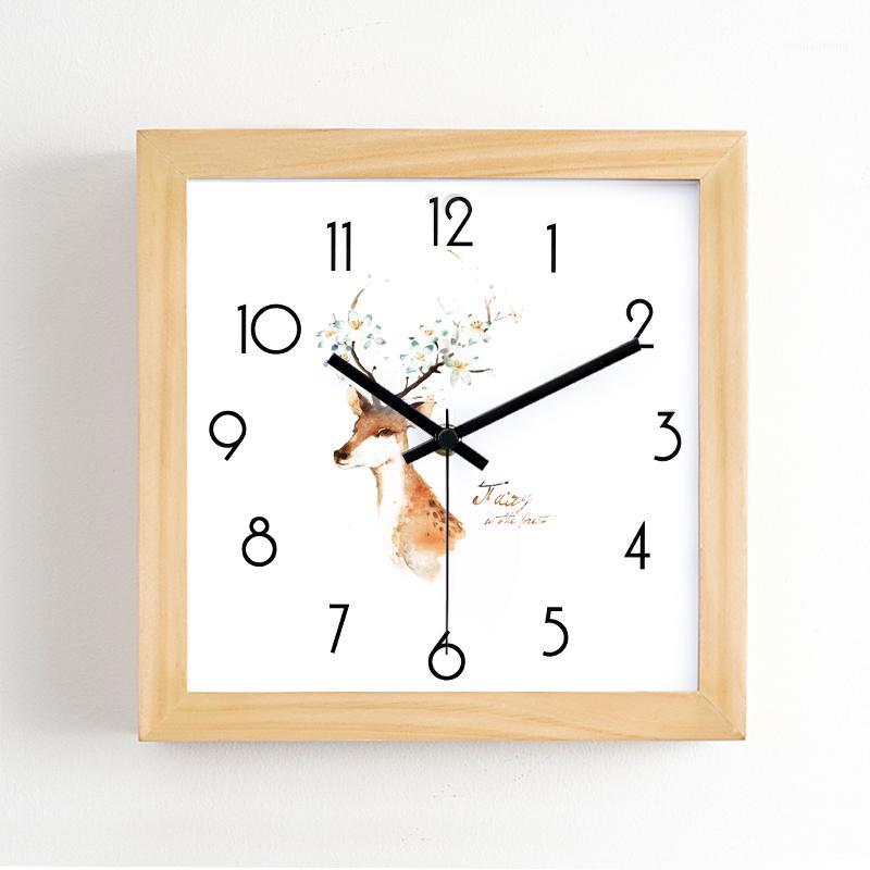 

Square Wall Modern Design Clock Simple Nordic Wall Clock Living Room Minimalist Creative Stylish Wandklok Home Decoration XX60WC1