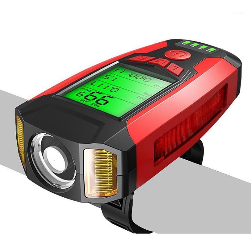 

USB Bicycle 5 LED Bicycle Computer/Horn Bike Front Light Waterproof Headlight Oeter Bike Accessories1