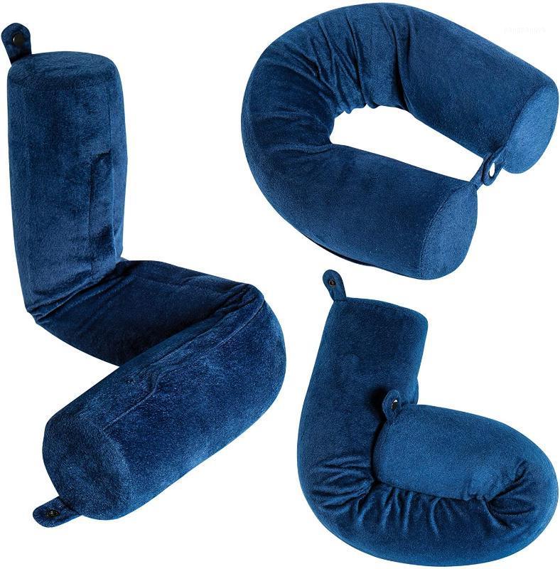 

Travel Pillow for Neck, Chin, Lumbar and Leg Support - For Traveling on Airplane, Bus, Train, Adjustable, Bendable Roll Pillow1