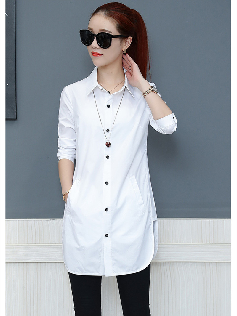 

2021 New New Fashion Cotton Shirt Thick Black Winter Casual Spring Shirts Loose Ladies Tops Female Blouse Wxf709 Sfn6, Khaki.