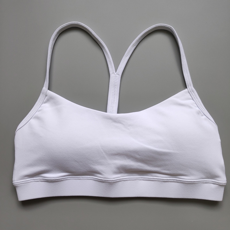 

2021 New Grass Yoga Bras Padded Push Up Sports High Impact Workout Bra Women Active Wear Yuv6, White