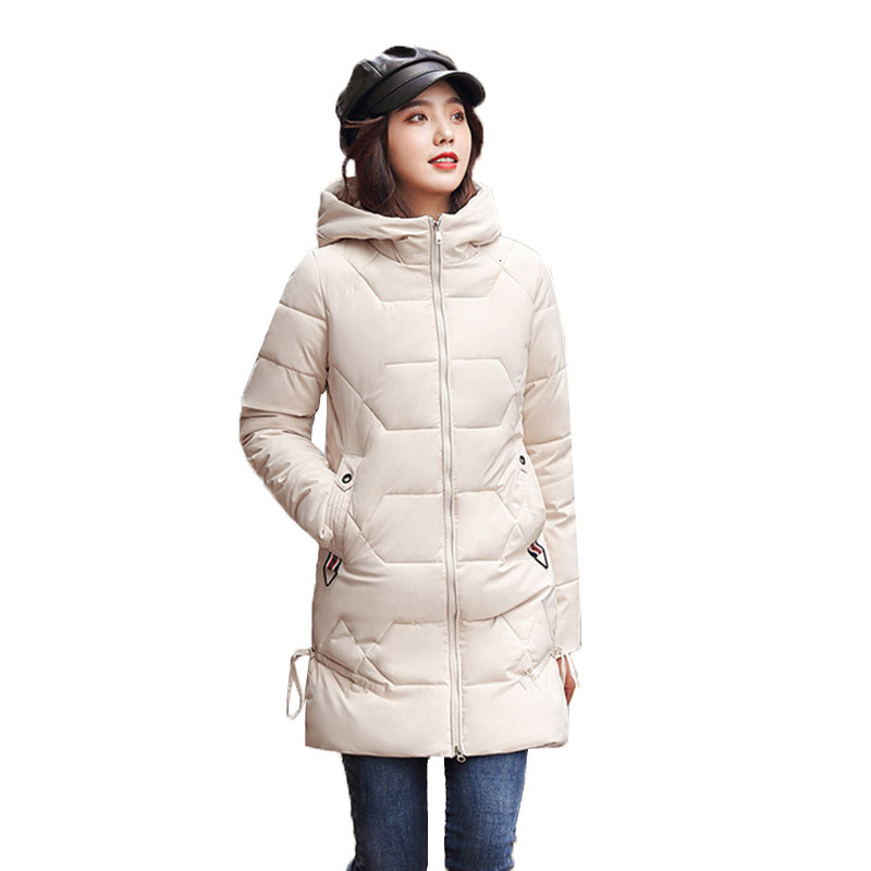 

New Fashion Winter with Medium-length Warm Cotton Jacket Outwear Female Plus Sizetop 4xl R290 Dwxj, Red wine