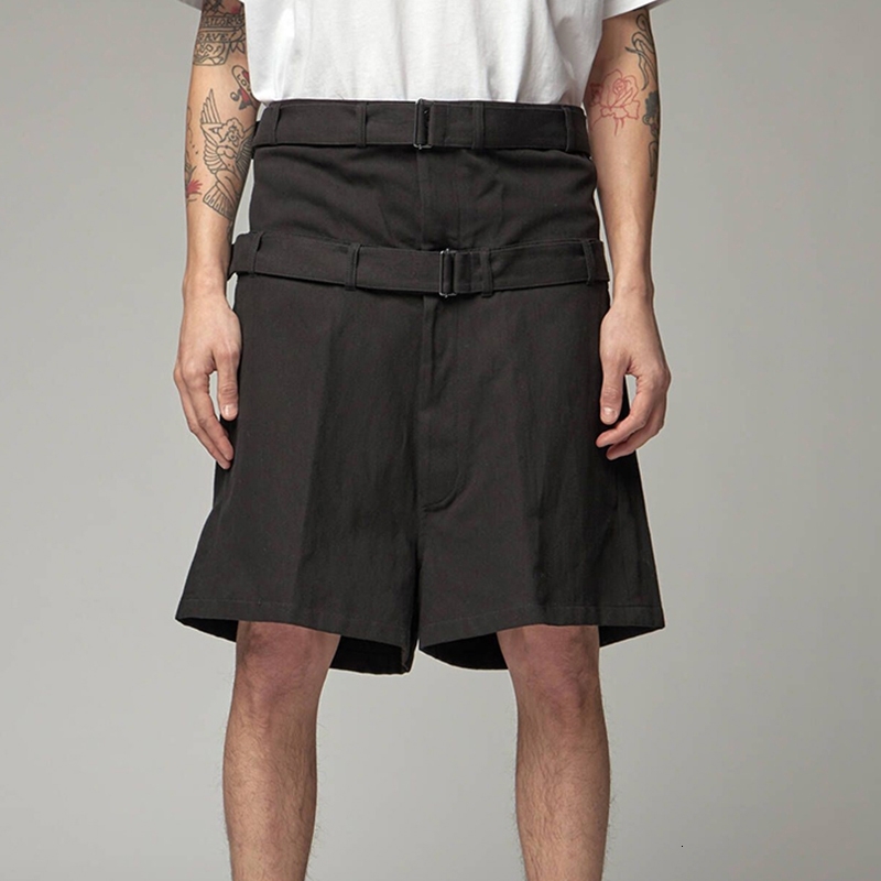 

2021 New S-7xl!! Male Casual Shorts Double Waist Head Sew Silhouette Summer Shape DEDT, Black