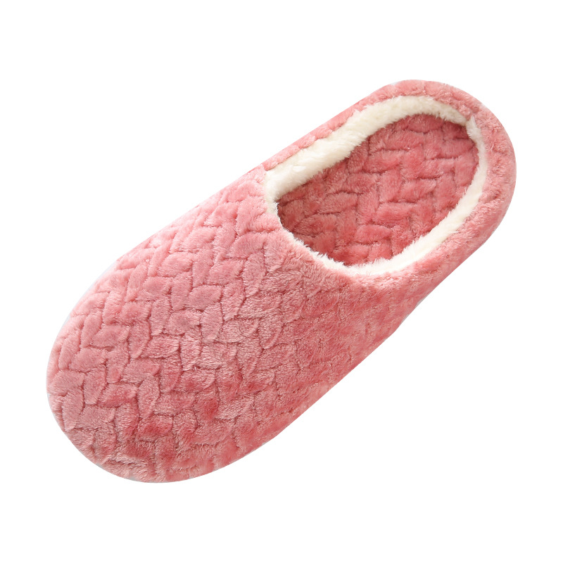 Soft-soled Mute Slippers Non-slip Wooden Floor Indoor Cotton Slipper for Man and Women