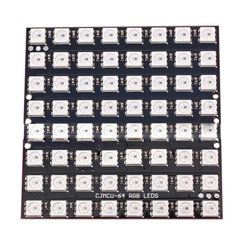

8x8 64 LED Matrix WS2812 LED RGB Full-Color Driver Board For Arduino