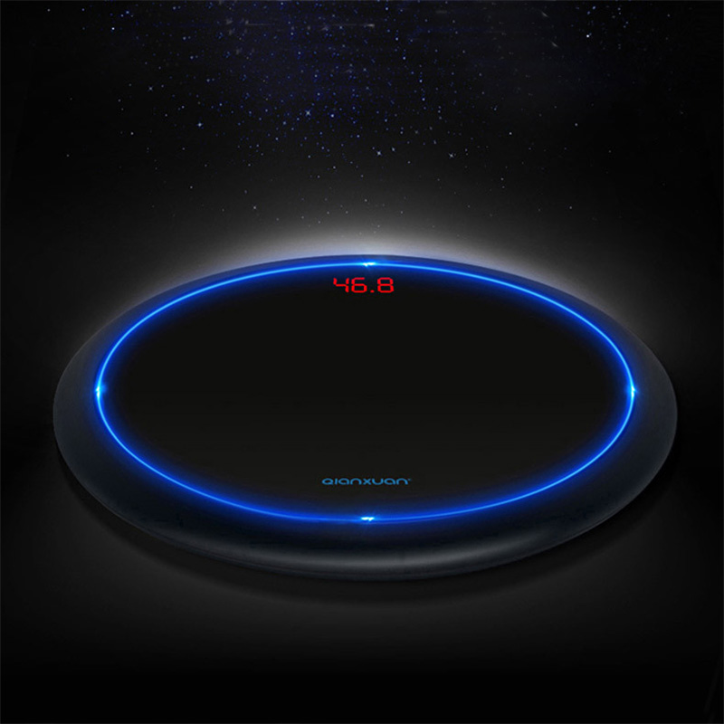 

Hot Round Floor Scales Floor Smart Bathroom Weight Mi Scale Digital Body Scale Household Balance LCD Backlight Display 180kg