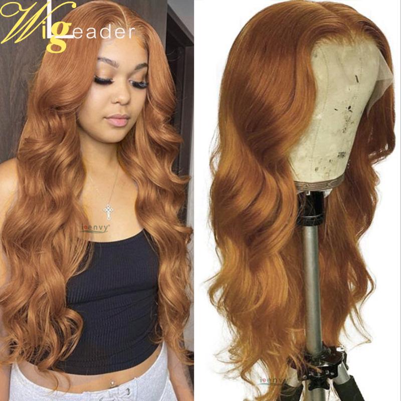 

Wigleader #6 Preplucked Remy Human Hair Lace Front Wigs Light Brown Lace Frontal Wigs ASH Brown Frontal, 1b with 27 highlight