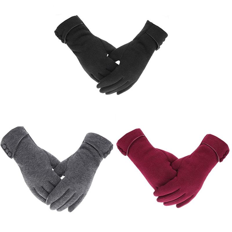 

Womens Press Sn Phone Fleece Windproof Gloves Winter Warm Wear