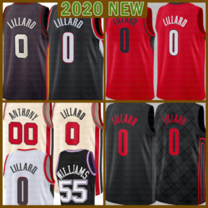 

2021 New Damian 0 Lillard basketball jersey CJ 3 McCollum Mens Carmelo 00 Anthony Cheap Jason 55 Williams Mesh Retro DeAaron 5 Fox Blue, Mens jersey
