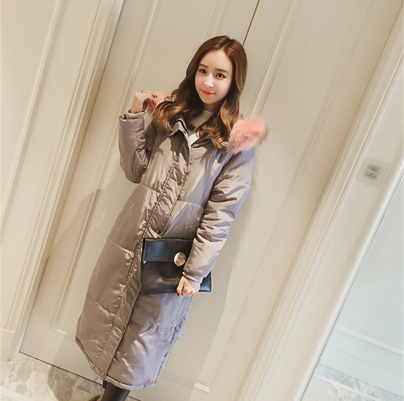 

2021 New Female Winter Fashion Thick Grey Women's Leather Jacket Parkas Plus Size 6xl Coat Wxf606 U9pr