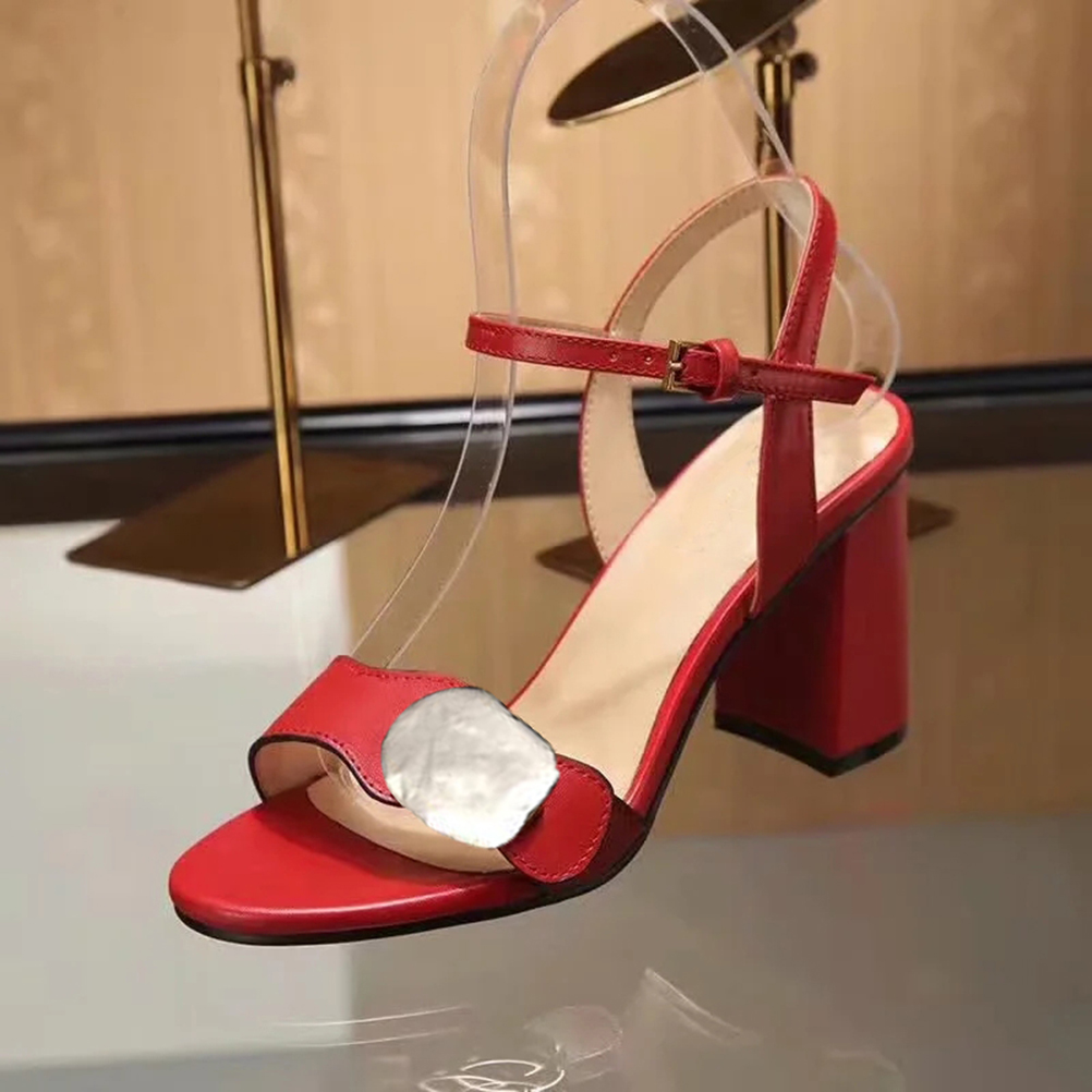 

Classics Women shoes Sandals fashion Beach Thick bottom slippers Alphabet lady Sandals Leather High heel shoes slides shoe02 pg04, #8