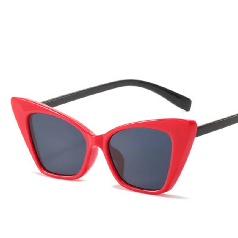 

Retro Cat Eye Large Frame Sunglasses Women 2021 Designer Vintage Personality Sun Glasses Female Beach Street Shade