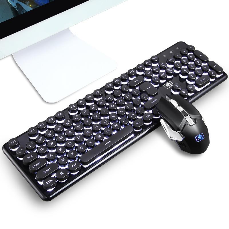 

New Gaming Keyboard and Mouse Set Rainbow Backlight Usb Ergonomic Mechanical Computer Keyboard and Mouse Kit for PC Laptop Mac