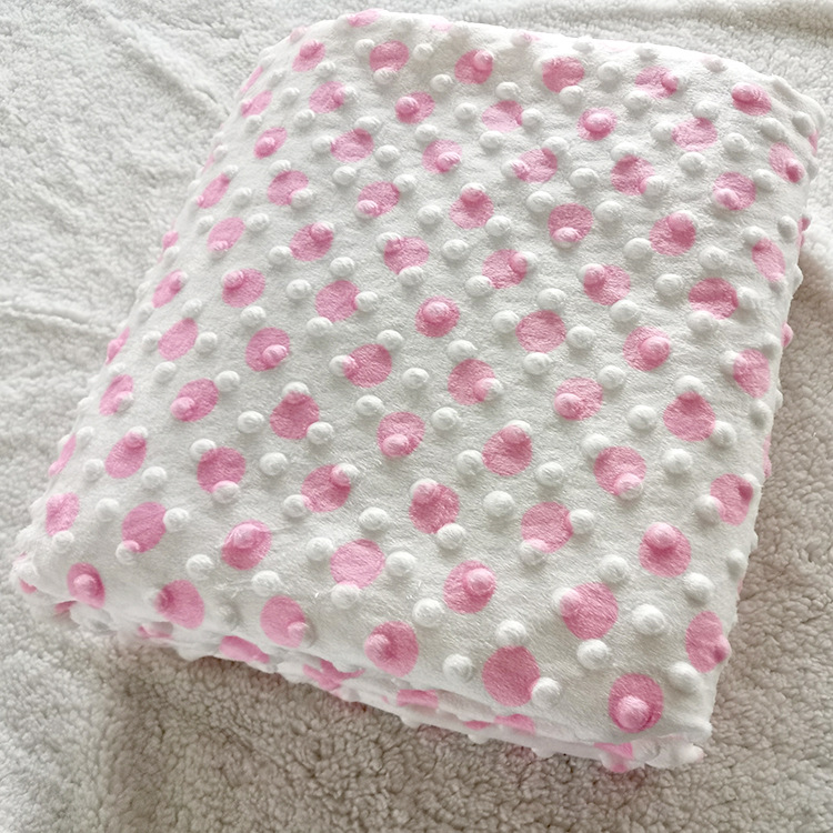 

Childrens Double-Layer Bean Print Super Soft Lambswool Baby Blanket Baby Nap Quilt Thickened Autumn and Winter Blanket, Default color