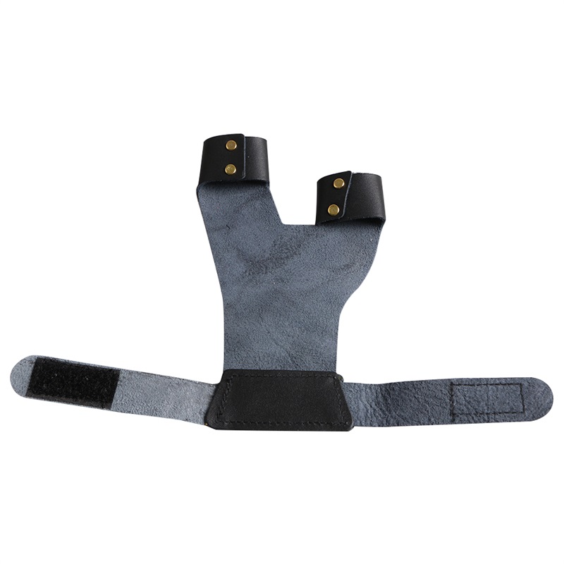 

Leather Archery Finger Guard Hunting Bow Left Hand Glove Finger Guard Archery Accessories for right hand