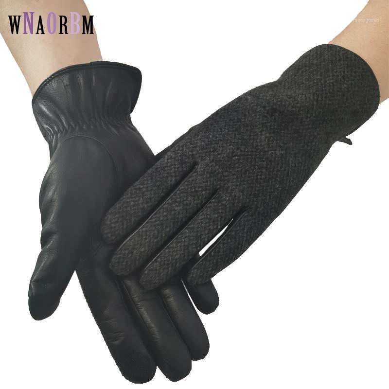 

New 2020 women's gloves stylish warm real sheepskin gloves automotive business1