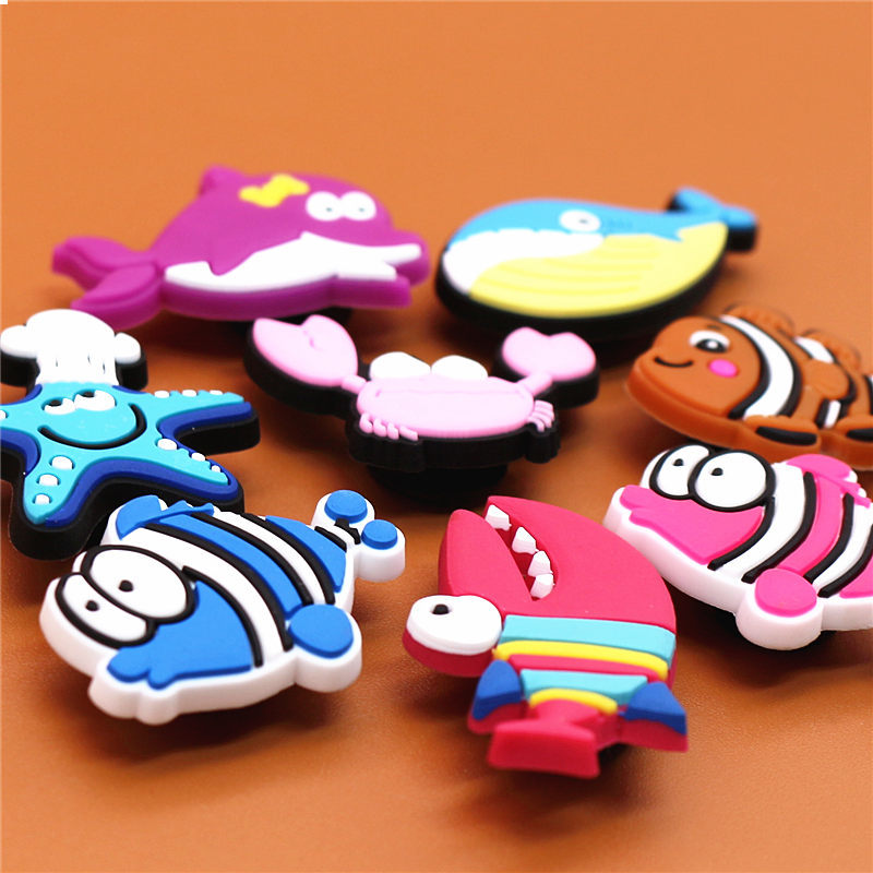 

Lovely Animals PVC Fish Shoe Charms Accessories Starfish Shoe Buckle Decoration Shoe Ormaments Party Kid's Gifts