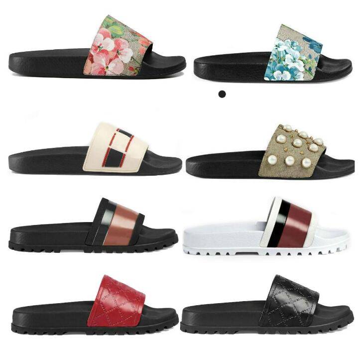 

Men Women Sandals Designer Shoes Luxury Slide Summer Fashion Wide Flat Slippery With Thick Sandals Slipper Flip Flops size 36-45