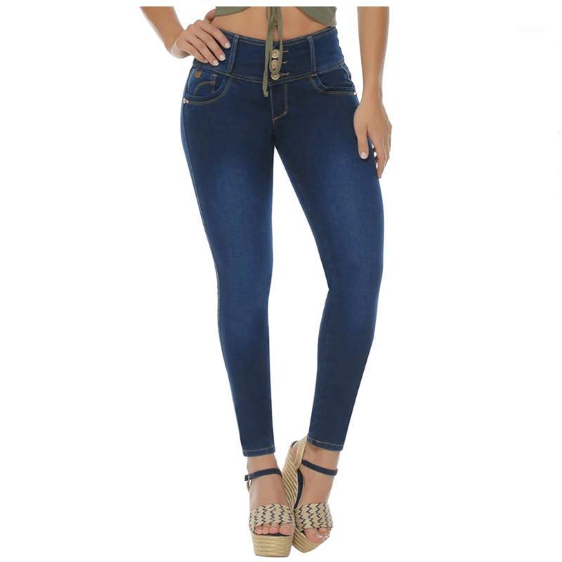 

Women' sexy low rise jeans Casual street fashion Bottoms Skinny pants gril elastic Jeans Pencil Pants pantalones de mujer#A31, Blue