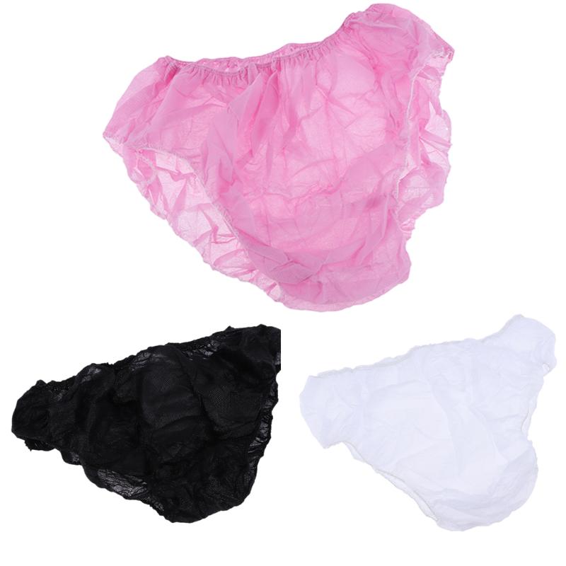 

50 PCS Disposable Non Woven Panties LadIes/Girls/Women Underwear Briefs Kits, Pink