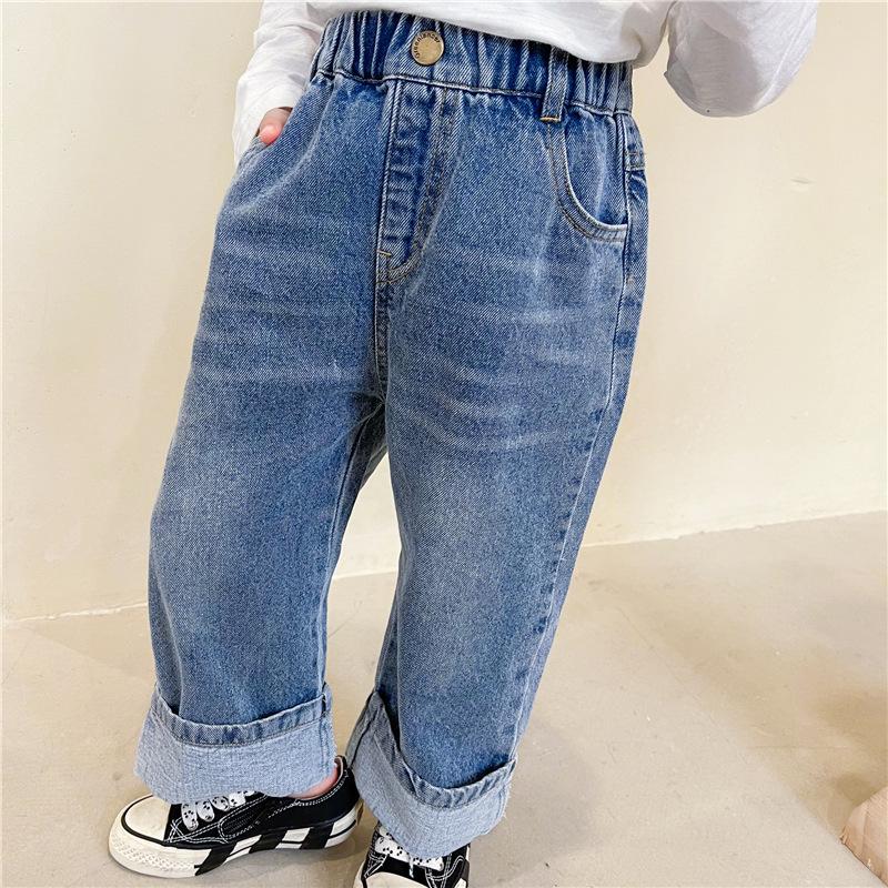 

2021 Spring New Arrival Girls Fashion Denim Pants Kids Jeans Trousers Girl Pants, Blue