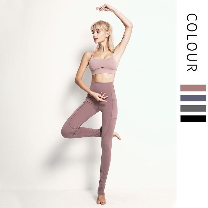 

Female High Quality Gym Leggings With Yoga socks High Waist Gym Sport Tights Nylon Yoga Pants for women Leggings1, Black