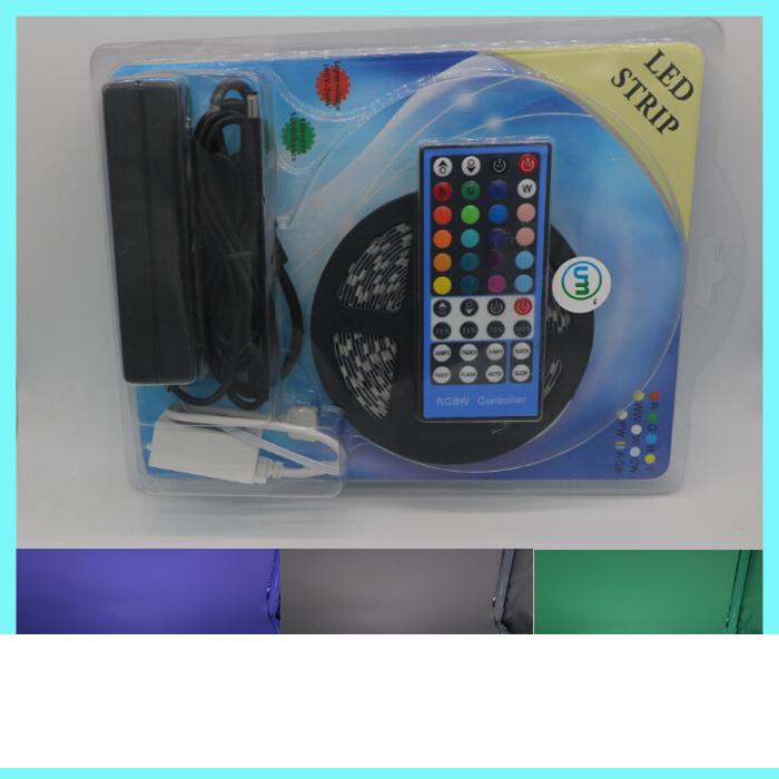 

10SETS LED Strip Blister Kit 300LED 5050 SMD RGBW RGBWW PCB black waterproof non-waterrpoof amazing flexible tape