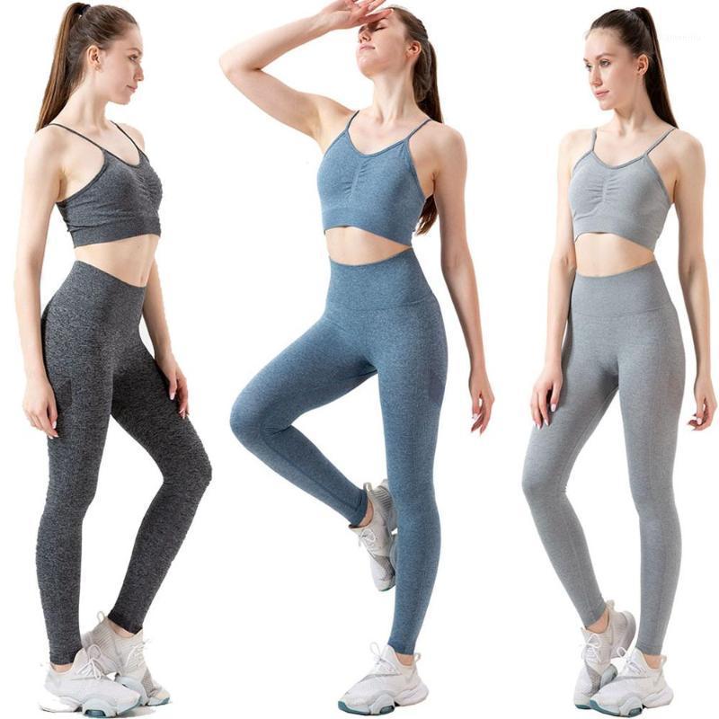 

Seamless Women Yoga Set Crop top+High Waist Leggings Jogging GYM outfits Fitness Workout Yoga Clothing Sports Suits1