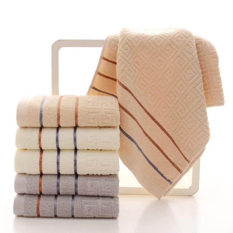 

Towel Jacquard Off File Bath Shower For Adult Men And Women Soft Thick Absorbent Facial Wash, Beige