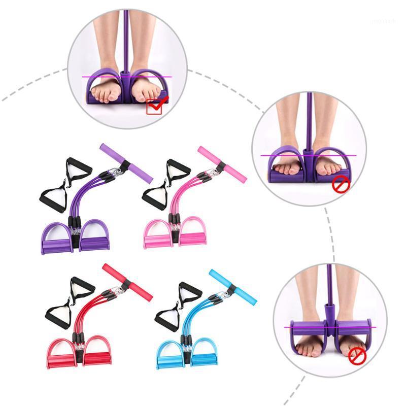 

Fitness Gum 4 Tube Resistance Bands Latex Pedal Exerciser Sit-up Pull Rope Expander Elastic Bands Yoga Pilates Workout Dropship1