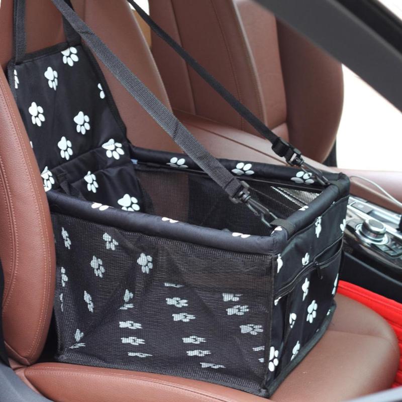 

Pet Puppy Dog Carrier Car Seat Dog Mat Car Basket Breathable Waterproof Cage Seat Pet Bag Products, Red