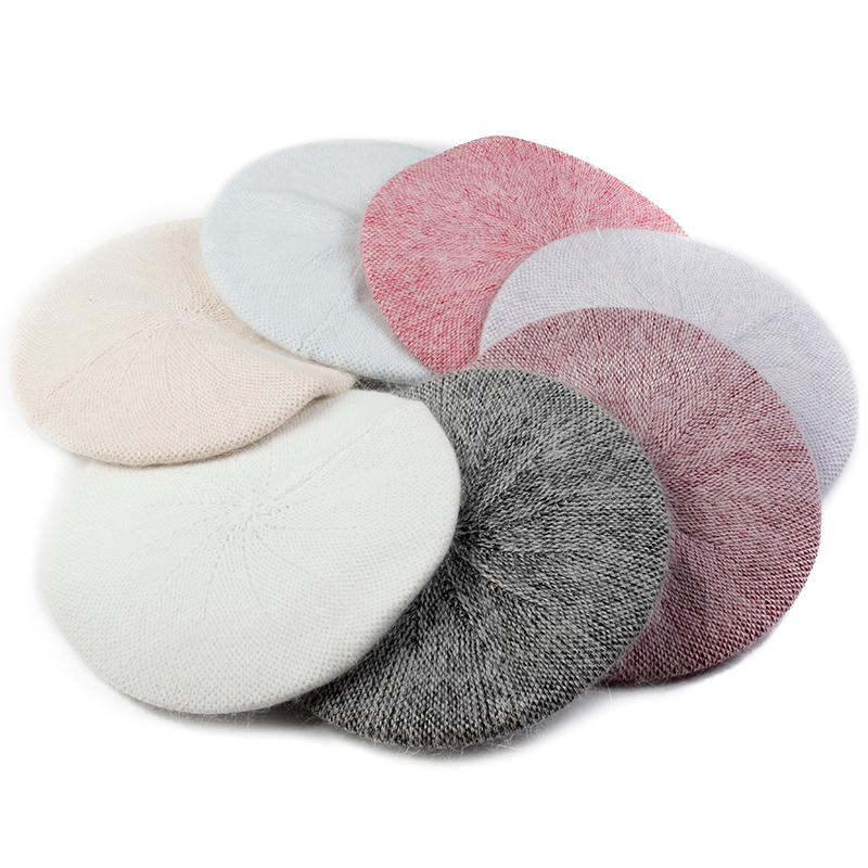

Charm Wood Fashion Beret Hat Solid Color Slouchy Winter Hats French Style Bonnet Caps for Girls Women Lady Female Adult