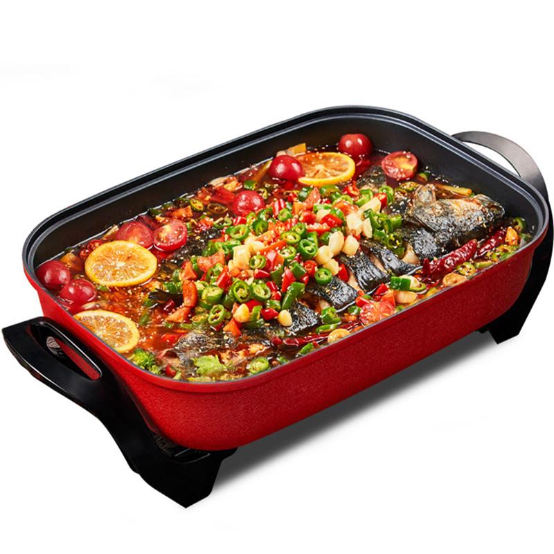 

220V 8L Electric Frying Pan Household Non-Stick Electric Hot Pot Portable Multi Cooker Frying Cooking Pot Machine