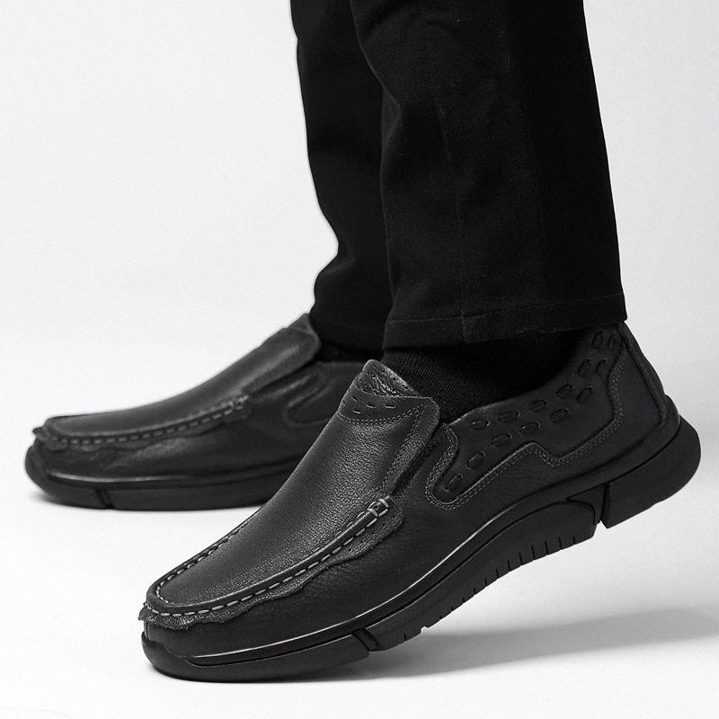 

Fashion Men Genuine Leather Casual Shoes outdoor breathable Mocasines De Hombre Male Soft Moccasins Flat Loafers Men Work Shoes #9I30