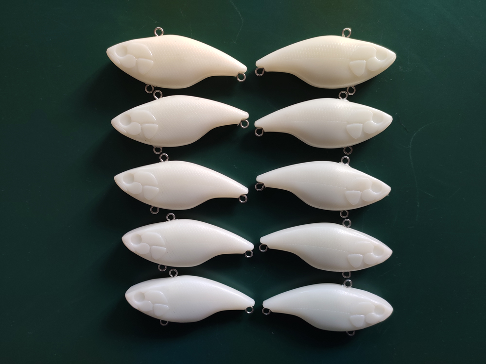 

10pcs Unpainted Fishing Lure Body Lipless Hardbaits Fishing Wobbler Artificial baits 73mm 17g Blank lures SEB68 201106