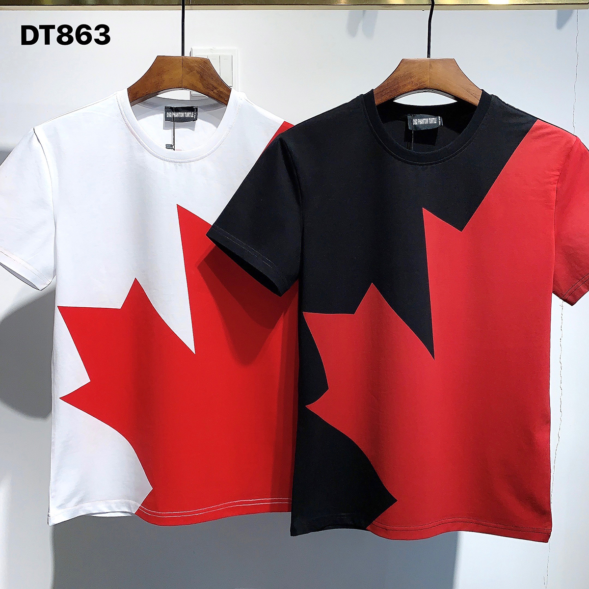 

DSQ PHANTOM TURTLE 2021SS New Mens Designer T shirt Paris fashion Tshirts Summer DSQ Pattern T-shirt Male Top Quality 100% Cotton Top 1168, Black