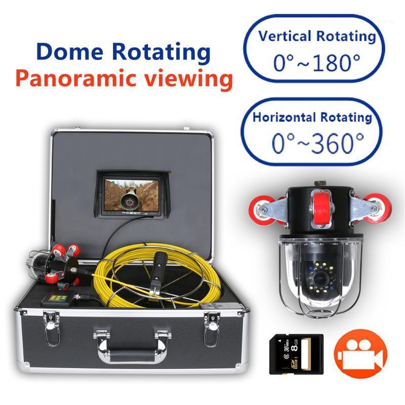 

7 inch DVR 30M/50M Video recording 360 Degree Rotating Camera Pipe Inspection Video Camera Drain Sewer Pipeline Industrial1