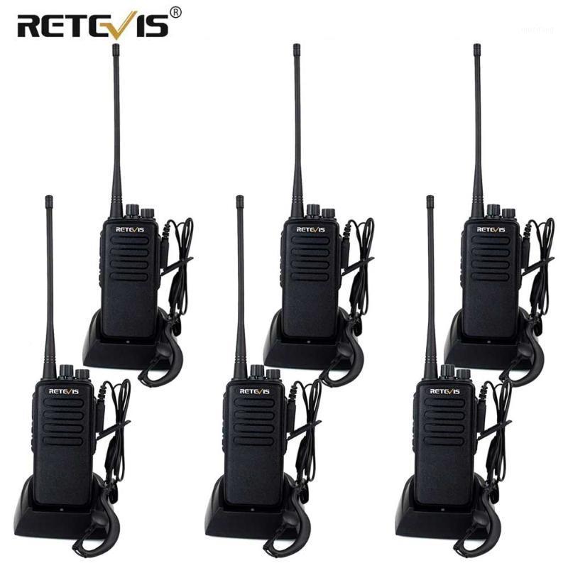 

High Power Walkie Talkie 6pcs Retevis RT1 VHF (or UHF) 3000mAh Two Way Radio Long Range Walkie-Talkie For Factory Warehouse Farm1