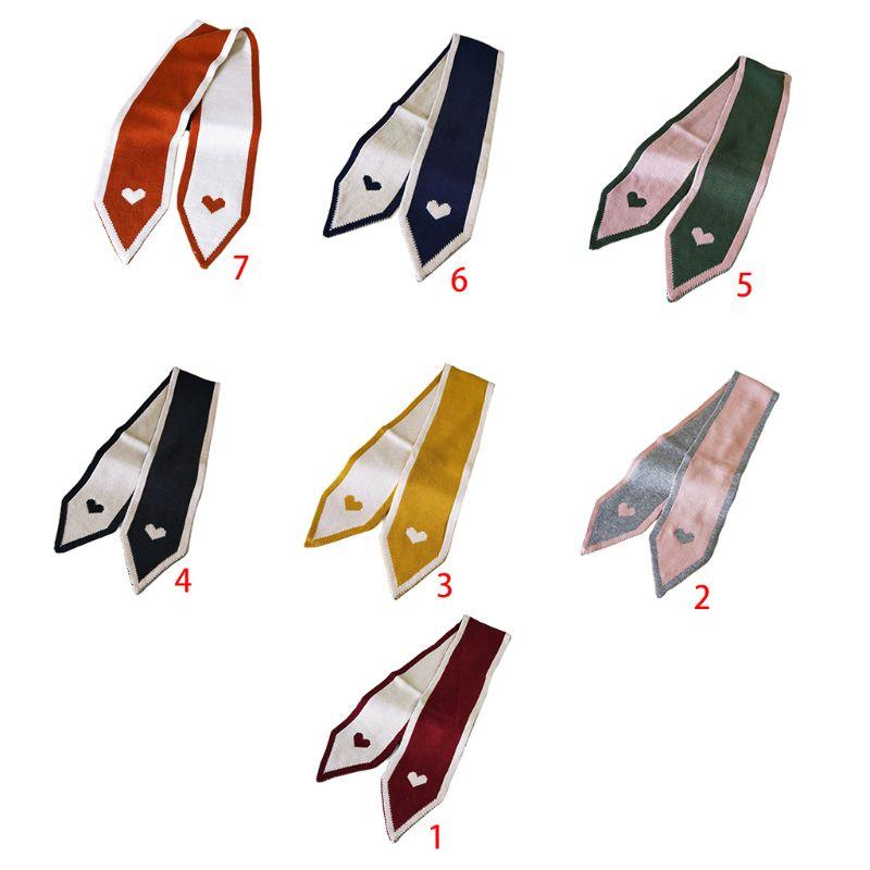 

Women Long Knitted Wool Scarves Autumn Winter Warm Student Tie Shape Scarf