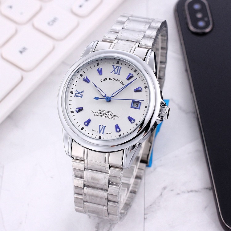 

high quality 2020 new Three stitches Automatic mechanical watch Fashion watches Mens sport Watch Steel belt OMG WristWatches montre seama, Slivery;brown